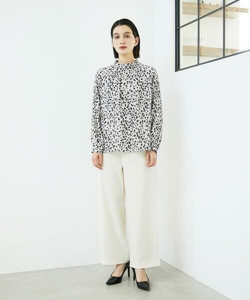 Maison de CINQ / メゾン ドゥ サンク シャツ・ブラウス | [日本製/セットアップ対応]レオパードロールネックブラウス | 詳細17