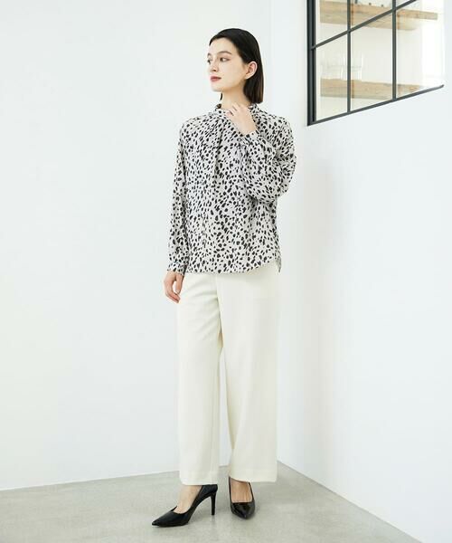 Maison de CINQ / メゾン ドゥ サンク シャツ・ブラウス | [日本製/セットアップ対応]レオパードロールネックブラウス | 詳細18