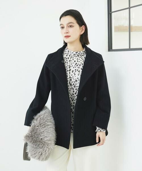 Maison de CINQ / メゾン ドゥ サンク シャツ・ブラウス | [日本製/セットアップ対応]レオパードロールネックブラウス | 詳細7