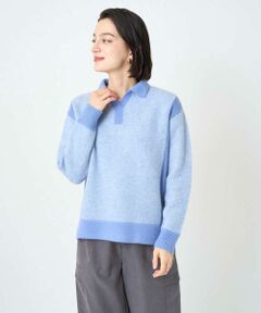 Maison de CINQ / メゾン ドゥ サンク ニット・セーター | メランジブークレ襟付きニット