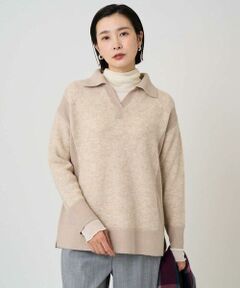 Maison de CINQ / メゾン ドゥ サンク ニット・セーター | メランジブークレ襟付きニット