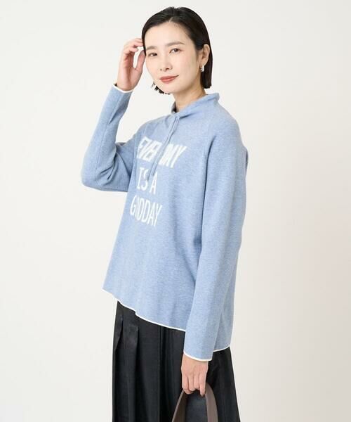 Maison de CINQ / メゾン ドゥ サンク ニット・セーター | ドロストハイネックロゴニット | 詳細1