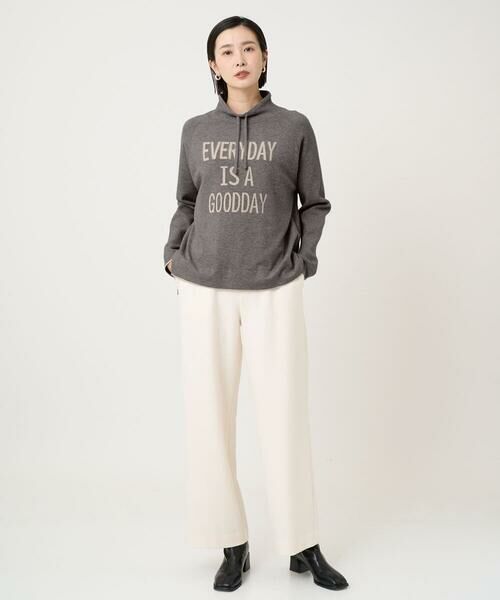 Maison de CINQ / メゾン ドゥ サンク ニット・セーター | ドロストハイネックロゴニット | 詳細10