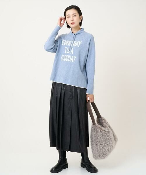 Maison de CINQ / メゾン ドゥ サンク ニット・セーター | ドロストハイネックロゴニット | 詳細11