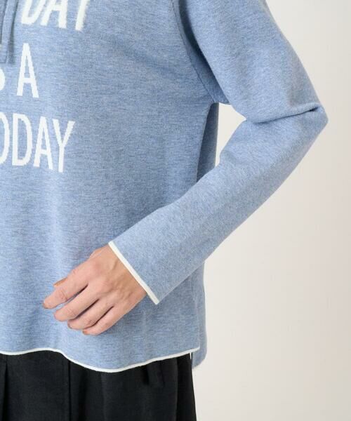 Maison de CINQ / メゾン ドゥ サンク ニット・セーター | ドロストハイネックロゴニット | 詳細6