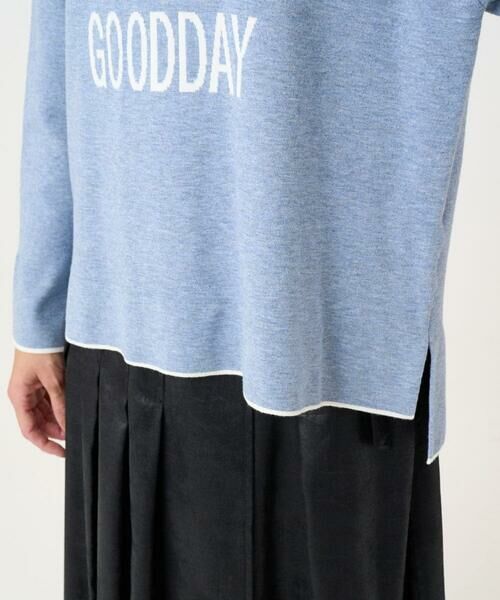 Maison de CINQ / メゾン ドゥ サンク ニット・セーター | ドロストハイネックロゴニット | 詳細7