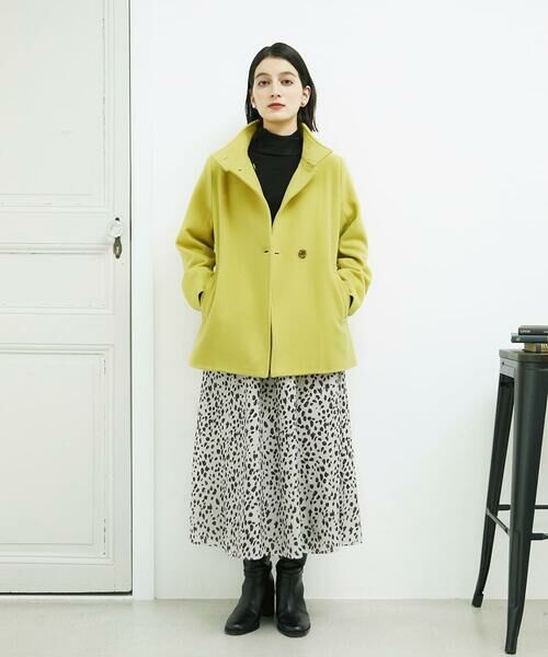 Maison de CINQ / メゾン ドゥ サンク ロング・マキシ丈スカート | [日本製/セットアップ対応]レオパードギャザーフレアスカート | 詳細13