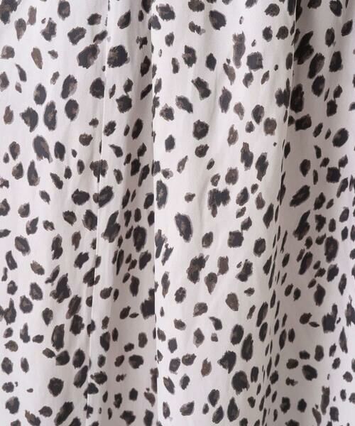 Maison de CINQ / メゾン ドゥ サンク ロング・マキシ丈スカート | [日本製/セットアップ対応]レオパードギャザーフレアスカート | 詳細8