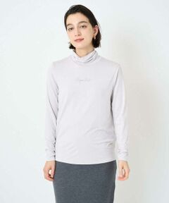 Maison de CINQ / メゾン ドゥ サンク カットソー | ベアテンジャージーハイネックロゴカットソー