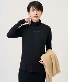 Maison de CINQ / メゾン ドゥ サンク カットソー | ベアテンジャージーハイネックロゴカットソー