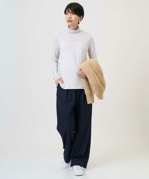 Maison de CINQ / メゾン ドゥ サンク カットソー | ベアテンジャージーハイネックロゴカットソー | 詳細13