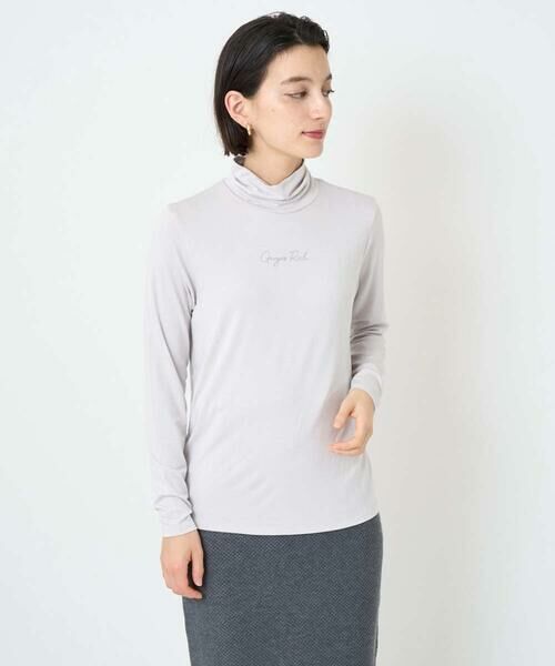 Maison de CINQ / メゾン ドゥ サンク カットソー | ベアテンジャージーハイネックロゴカットソー | 詳細2