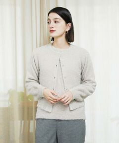 Maison de CINQ / メゾン ドゥ サンク カーディガン・ボレロ | メタリックシャギーショートカーディガン