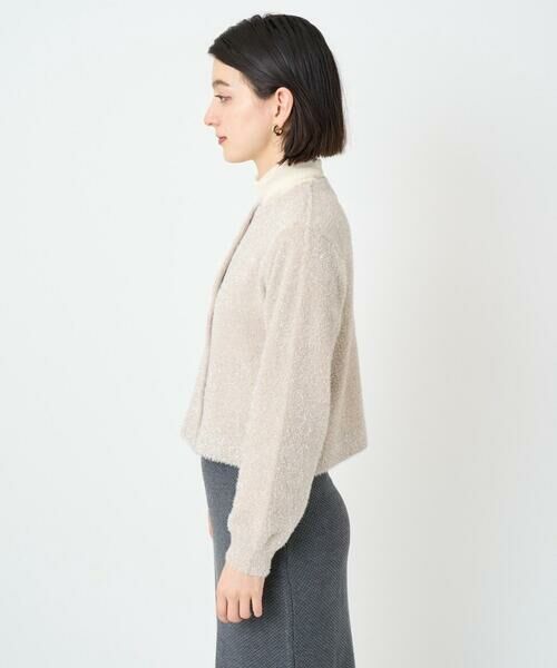 Maison de CINQ / メゾン ドゥ サンク カーディガン・ボレロ | メタリックシャギーショートカーディガン | 詳細13