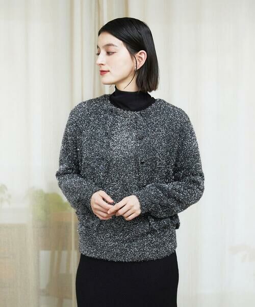 Maison de CINQ / メゾン ドゥ サンク カーディガン・ボレロ | メタリックシャギーショートカーディガン | 詳細3