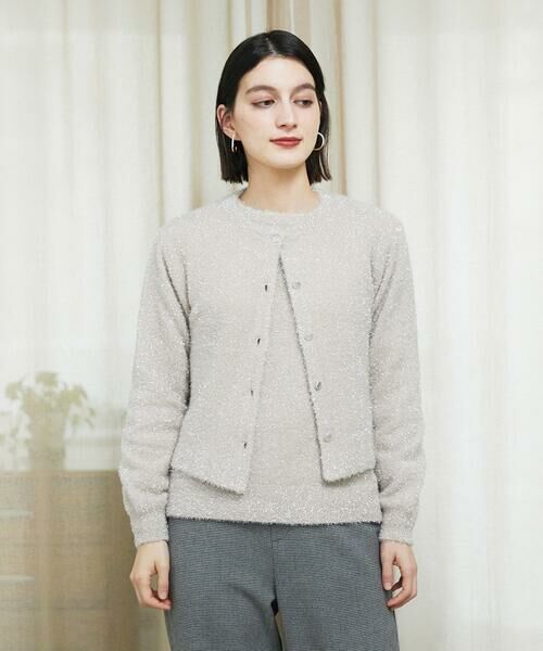 Maison de CINQ / メゾン ドゥ サンク カーディガン・ボレロ | メタリックシャギーショートカーディガン | 詳細9