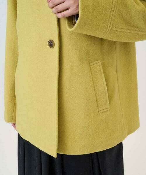 Maison de CINQ / メゾン ドゥ サンク その他アウター | スーパー100ミドルスタンドカラーウールコート | 詳細10