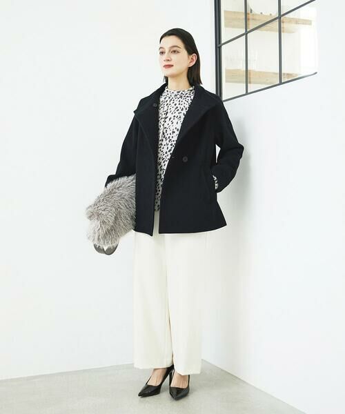 Maison de CINQ / メゾン ドゥ サンク その他アウター | スーパー100ミドルスタンドカラーウールコート | 詳細15