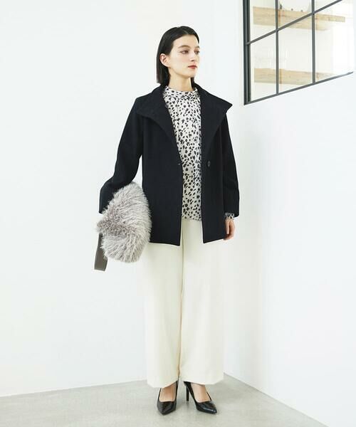 Maison de CINQ / メゾン ドゥ サンク その他アウター | スーパー100ミドルスタンドカラーウールコート | 詳細16