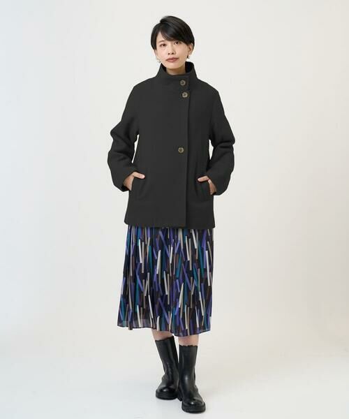 Maison de CINQ / メゾン ドゥ サンク その他アウター | スーパー100ミドルスタンドカラーウールコート | 詳細17