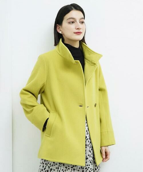 Maison de CINQ / メゾン ドゥ サンク その他アウター | スーパー100ミドルスタンドカラーウールコート | 詳細2