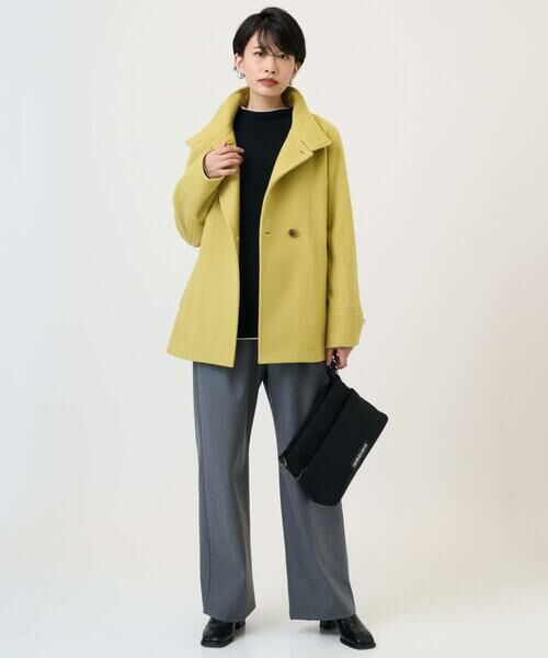 Maison de CINQ / メゾン ドゥ サンク その他アウター | スーパー100ミドルスタンドカラーウールコート | 詳細21