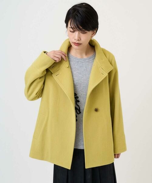 Maison de CINQ / メゾン ドゥ サンク その他アウター | スーパー100ミドルスタンドカラーウールコート | 詳細3