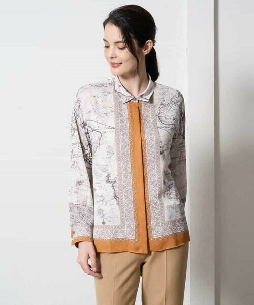 Maison de CINQ / メゾン ドゥ サンク シャツ・ブラウス | アートプリント長袖ブラウス | 詳細2