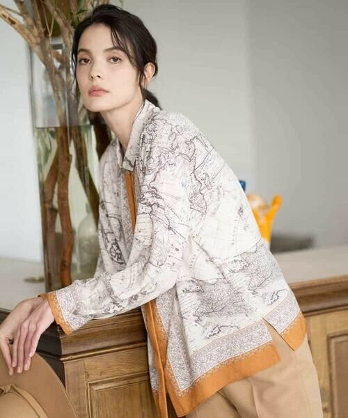 Maison de CINQ / メゾン ドゥ サンク シャツ・ブラウス | アートプリント長袖ブラウス | 詳細3