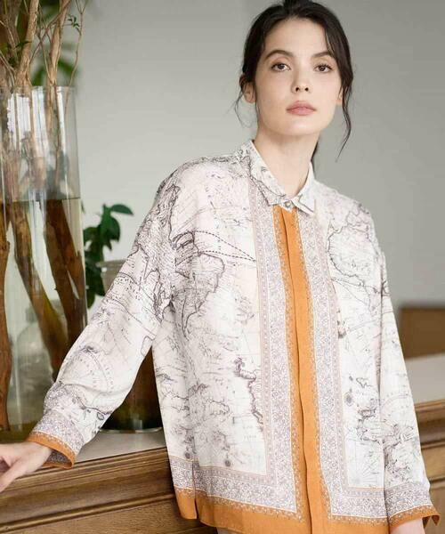 Maison de CINQ / メゾン ドゥ サンク シャツ・ブラウス | アートプリント長袖ブラウス | 詳細4