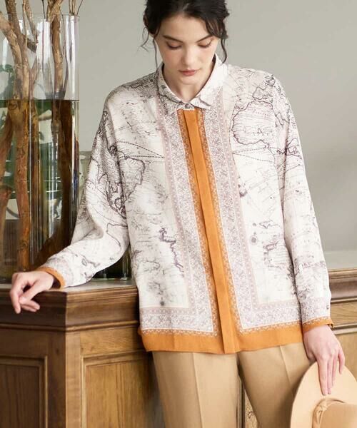 Maison de CINQ / メゾン ドゥ サンク シャツ・ブラウス | アートプリント長袖ブラウス | 詳細5