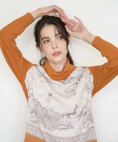 Maison de CINQ / メゾン ドゥ サンク ニット・セーター | [アンサンブル対応]アートプリントドッキングニット