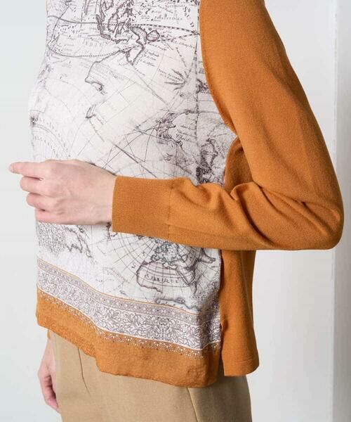 Maison de CINQ / メゾン ドゥ サンク ニット・セーター | [アンサンブル対応]アートプリントドッキングニット | 詳細13