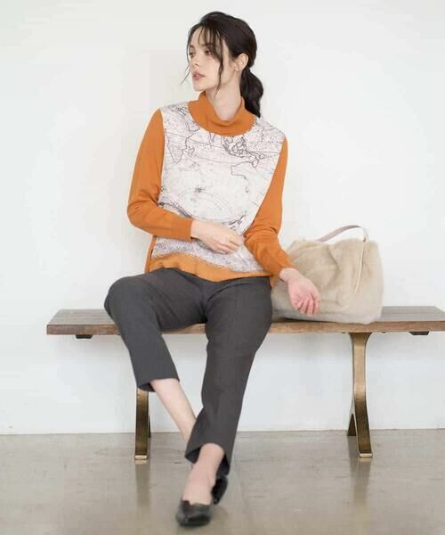 Maison de CINQ / メゾン ドゥ サンク ニット・セーター | [アンサンブル対応]アートプリントドッキングニット | 詳細18