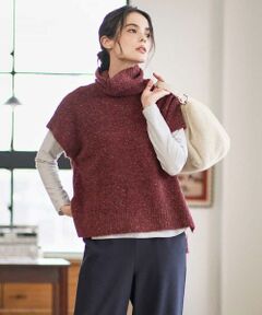 Maison de CINQ / メゾン ドゥ サンク ベスト | オフタートルニットベスト