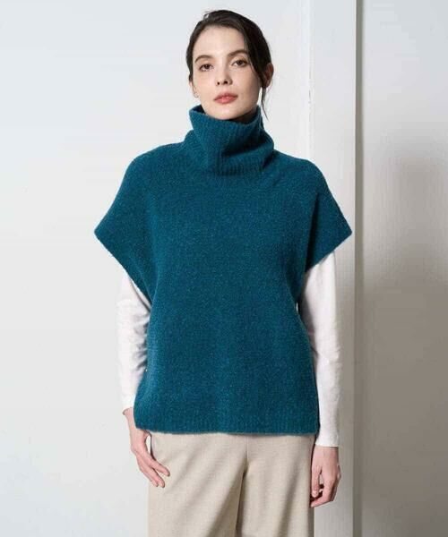 Maison de CINQ / メゾン ドゥ サンク ベスト | オフタートルニットベスト | 詳細1