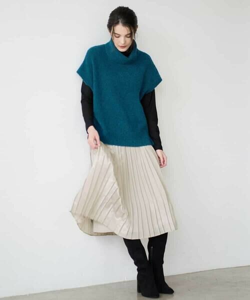 Maison de CINQ / メゾン ドゥ サンク ベスト | オフタートルニットベスト | 詳細12