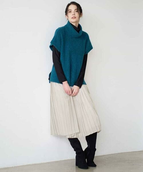 Maison de CINQ / メゾン ドゥ サンク ベスト | オフタートルニットベスト | 詳細13