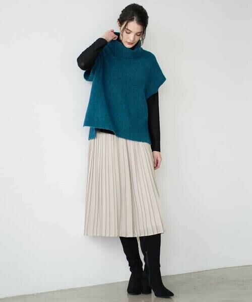 Maison de CINQ / メゾン ドゥ サンク ベスト | オフタートルニットベスト | 詳細14