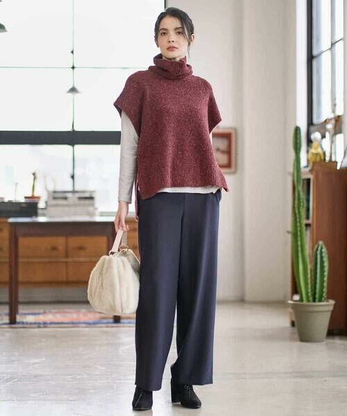Maison de CINQ / メゾン ドゥ サンク ベスト | オフタートルニットベスト | 詳細15