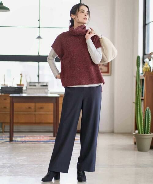 Maison de CINQ / メゾン ドゥ サンク ベスト | オフタートルニットベスト | 詳細17