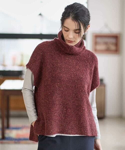 Maison de CINQ / メゾン ドゥ サンク ベスト | オフタートルニットベスト | 詳細3