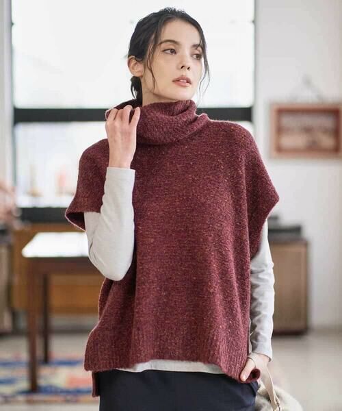 Maison de CINQ / メゾン ドゥ サンク ベスト | オフタートルニットベスト | 詳細4