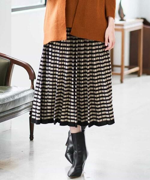 Maison de CINQ / メゾン ドゥ サンク ロング・マキシ丈スカート | ジャガードニットスカート | 詳細1