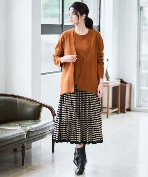 Maison de CINQ / メゾン ドゥ サンク ロング・マキシ丈スカート | ジャガードニットスカート | 詳細11