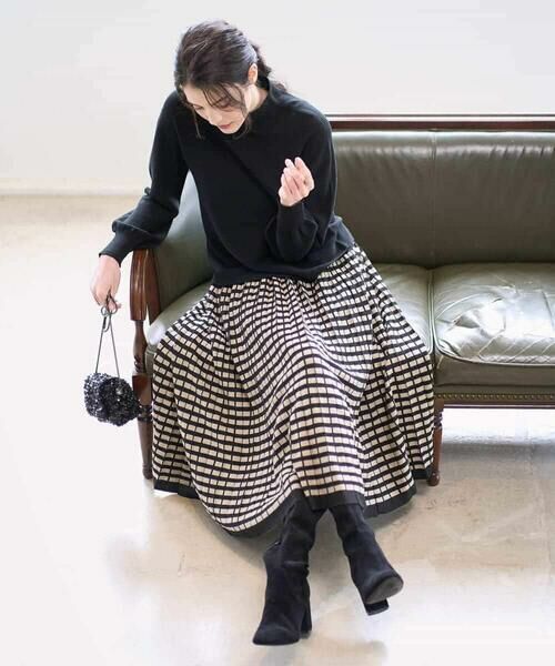 Maison de CINQ / メゾン ドゥ サンク ロング・マキシ丈スカート | ジャガードニットスカート | 詳細19
