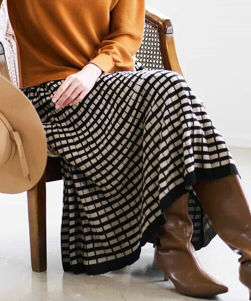 Maison de CINQ / メゾン ドゥ サンク ロング・マキシ丈スカート | ジャガードニットスカート | 詳細5