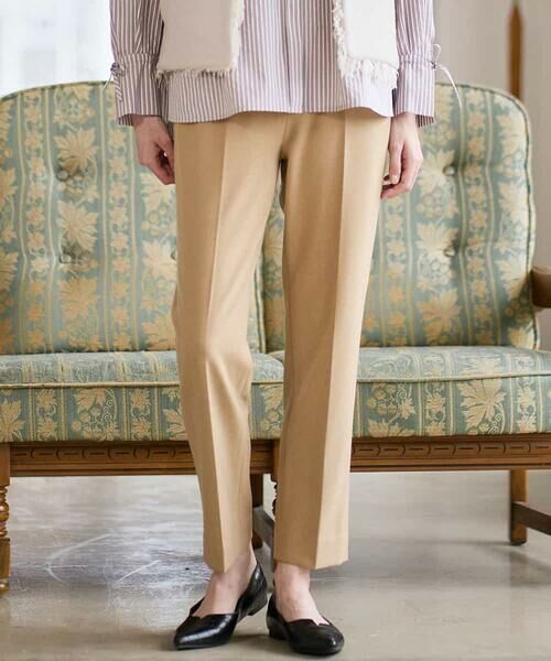 Maison de CINQ/メゾン ドゥ サンク 裏起毛ステックパンツ ライトブラウン XS Maison de CINQ/メゾン ドゥ サンク 裏起毛ステックパンツ ライトブラウン XS