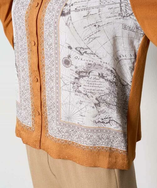 Maison de CINQ / メゾン ドゥ サンク セットアップ | [アンサンブル対応]アートプリントドッキングニットカーディガン | 詳細11