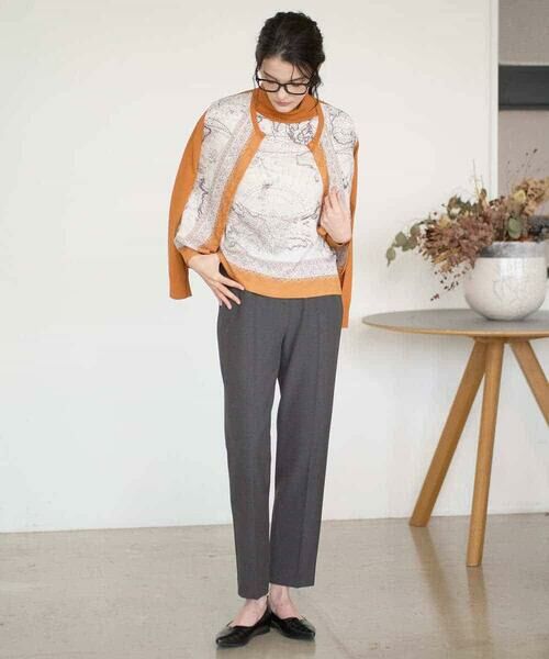 Maison de CINQ / メゾン ドゥ サンク セットアップ | [アンサンブル対応]アートプリントドッキングニットカーディガン | 詳細14